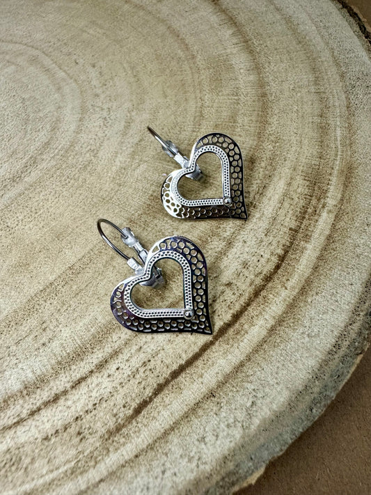 Brinco Coração Filigrana