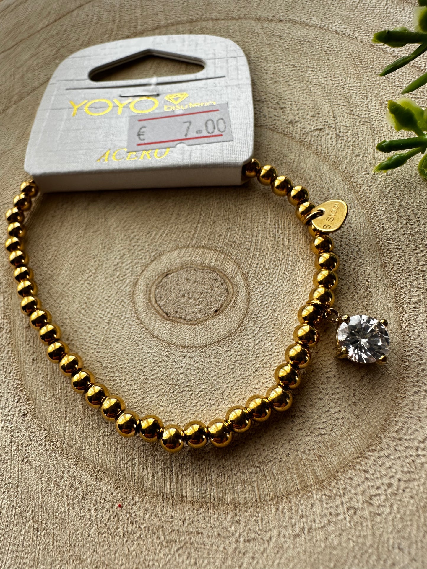 Pulseira Ponto de Luz Dourado